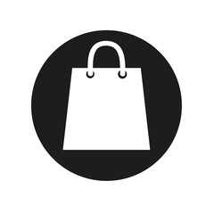 Shopping bag Icon Isolated on White Background