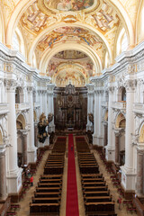 Inside the monastery of St. Florian in Upper Austria