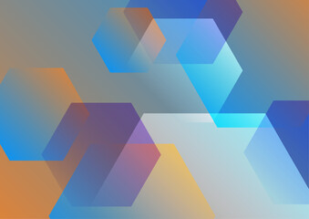 Abstract colorful geometric shapes vector technology background, for design brochure, website, flyer. Geometric 3d shapes wallpaper for poster, certificate, presentation, landing page