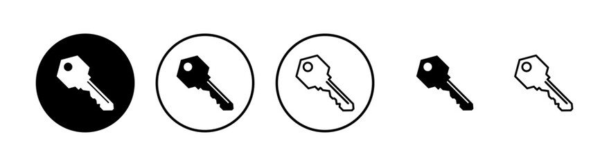 Key icons set. Key vector icon. Key symbol