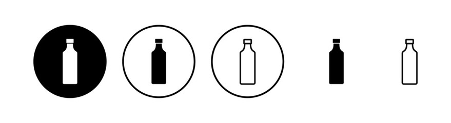 Bottle icons set. Bottle icon in trendy flat design