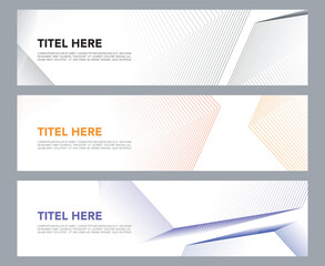 Set of Abstract Vector Banners Design for digital agency, advertising design, social media banner posts, Business conferences, abstract background