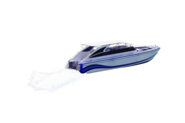 speed boat transparent