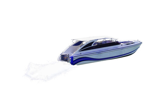 speed boat transparent