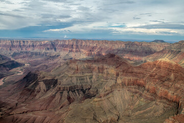 Fototapeta premium the grand canyon in the united states helicopter flight