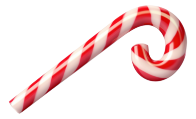 Candy cane isolated.