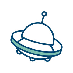 ufo icon vector design template in white background