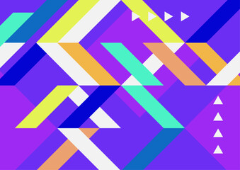 Artworks, posters inspired postmodern of vector abstract dynamic symbols with bold geometric shapes, useful for web background, poster art design, magazine front page, hi-tech print, cover artwork.