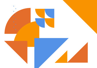 Geometric posters cover templates with abstract colorful geometry. Modern architecture minimal shapes, forms, and lines design vector.