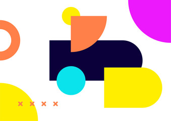 Memphis abstract covers, minimalis covers design. Colorful geometric background, vector illustration.