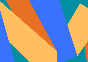 Vector colorful minimal background with primitive shapes elements