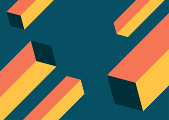 Vector swiss modernism banners set. simple geometric shapes and forms.