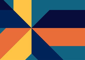 Vector abstract bauhaus geometric composition. modern cover design.