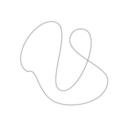 Abstract Squiggles Line Element