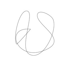 Abstract Squiggles Line Element