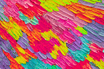 Colorful abstract oil painting art background. Texture of canvas and oil.