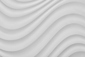 Abstract white background with waves texture - 616054468