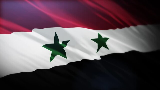 Flag of Syria, full screen, high resolution, 4K Flag of Syrian Arab Republic