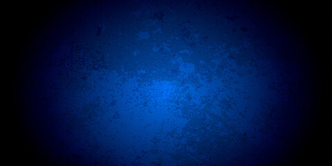 Gradient blue and black background, sideways, texture, background concept, frame, free space