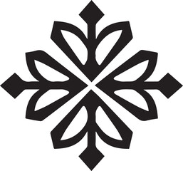 snowflake in flat style isolated on background