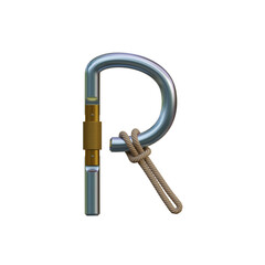 Carabiner Tech 3D Alphabet or PNG Letters