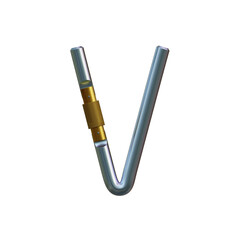 Carabiner Tech 3D Alphabet or PNG Letters
