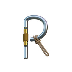 Carabiner Tech 3D Alphabet or PNG Letters