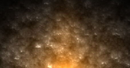 Abstract orange glowing smoke from campfire background