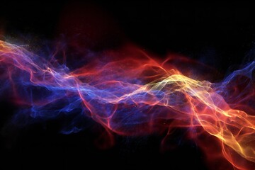 Fototapeta premium Abstract fiery dust nebula cosmos background Generative AI