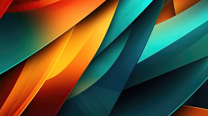 Abstract wallpaper colorful design, shapes and textures, colored background, teal and orange colores, background of tiles