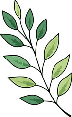 Green Leaf nature element 