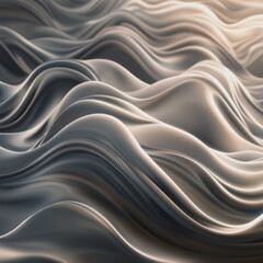 Fototapeta premium a computer generated image of wavy lines.