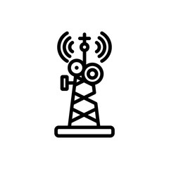radio antenna sign symbol vector icon