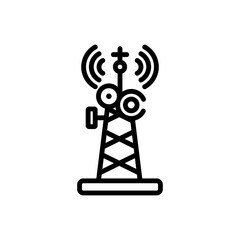 radio antenna sign symbol vector icon