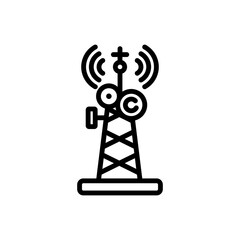 radio antenna sign symbol vector icon