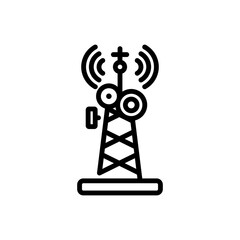radio antenna sign symbol vector icon