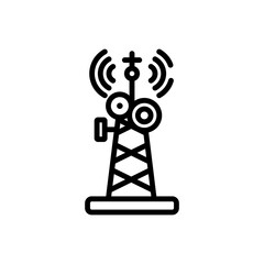 radio antenna sign symbol vector icon