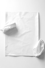 Obraz premium Leeres, weißes Blatt Papier KI