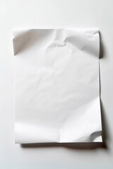 Leeres, weißes Blatt Papier KI