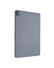 side view, tablet mockup Isolated on white background.