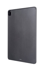 side view, tablet mockup Isolated on white background.