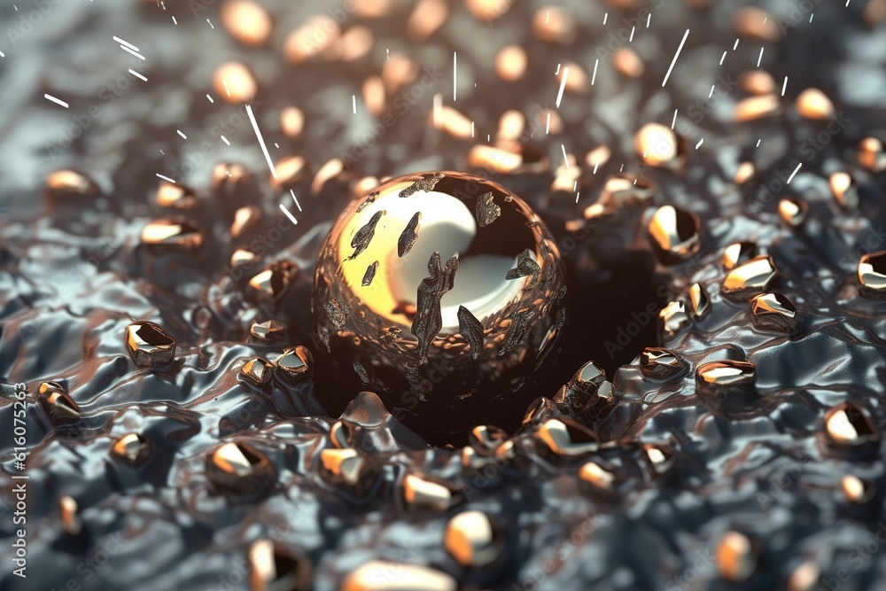 Poster round bullet. generated by ai.