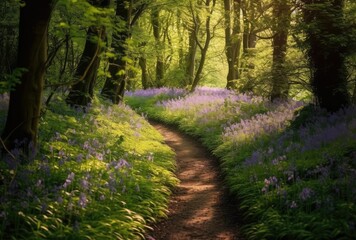 Obraz premium Magical Bluebell Woods