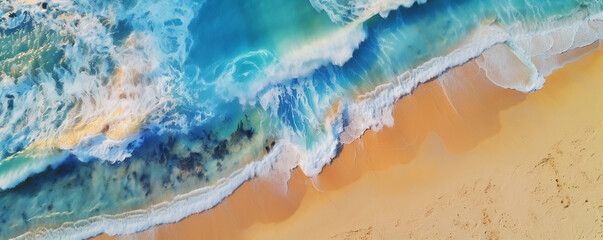 Fototapeta premium sea surface , top view