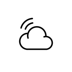 technology cloud computing sign symbol vector