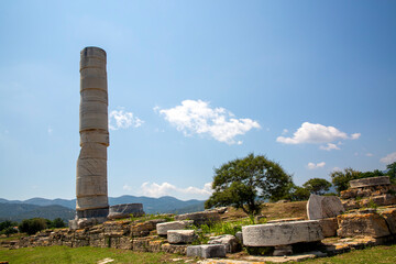 Archaic statue of Hera at Samos, Heraion Ancient City - Greece