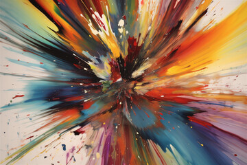 Colorful pigment ink abstract background