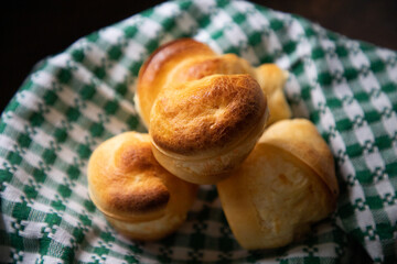 freshly baked brazilian tapioca bread