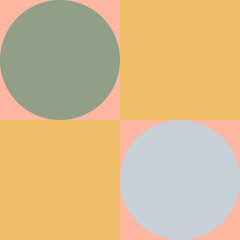 Geometric pattern. Simple aesthetic shape ornament. Modern abstract bauhaus seamless background. Square grid lines vector art. Neo geo poster. Shape geometry decorative wallpaper.