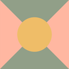 Geometric pattern. Simple aesthetic shape ornament. Modern abstract bauhaus seamless background. Square grid lines vector art. Neo geo poster. Shape geometry decorative wallpaper.